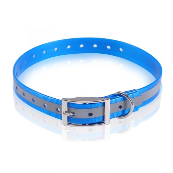 Fluo Blue High Visible,Reflective TPU Dog Collar