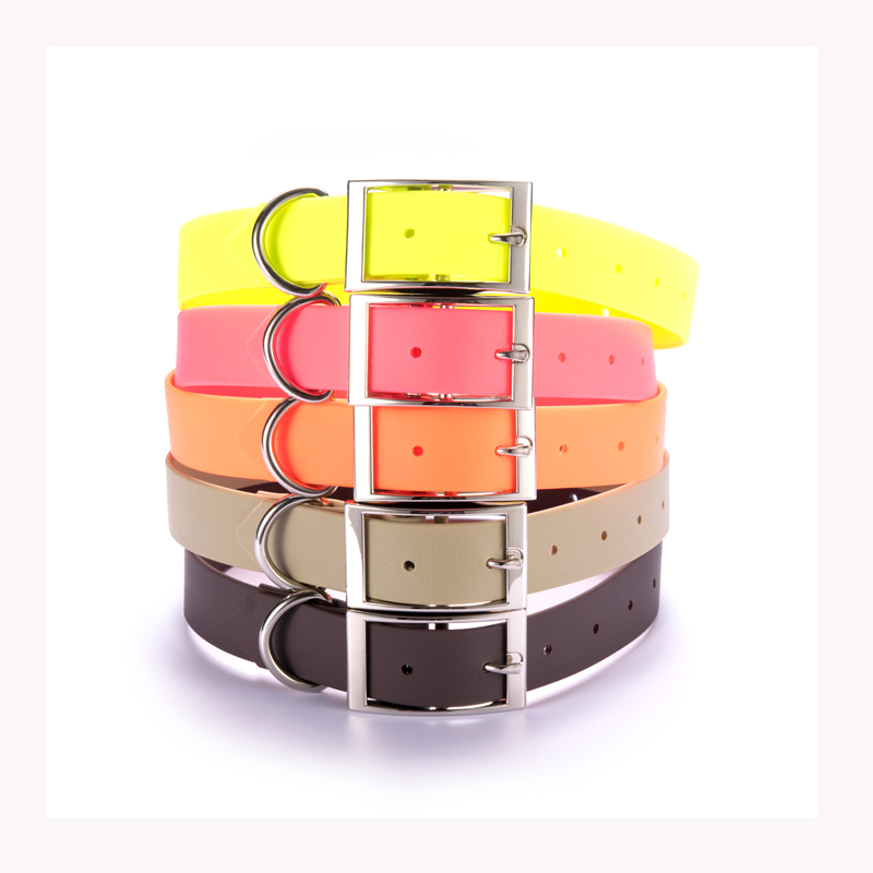 Feellike Leather PVC Coated Dog Collar