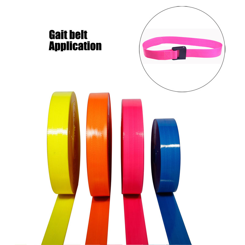 Eco-friendly TPU coated nylon webbing for medical gait belt