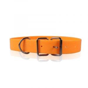 Simple Pure Color,Orange Dog Collar,Roll Zinc Alloy Buck
